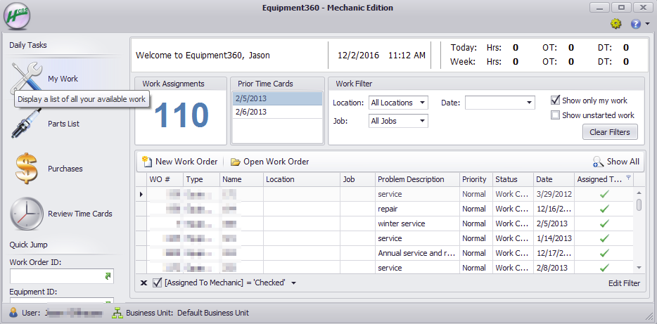 How to Use My Work in Mechanic Field