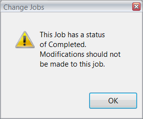 What Happens when a Foreman Opens a Completed Job?