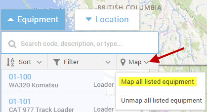 How to map all equipment