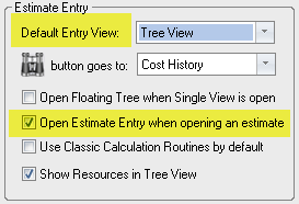 How to Set HeavyBid to Open Estimates in Tree View by Default