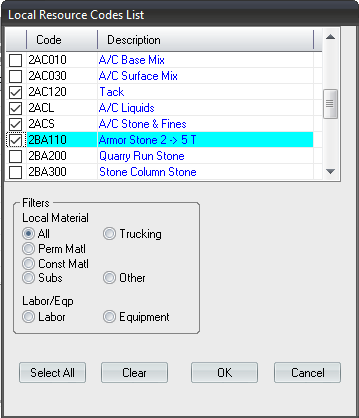 How to Assign Cost Codes to Resources Using the Extract Resources Screen