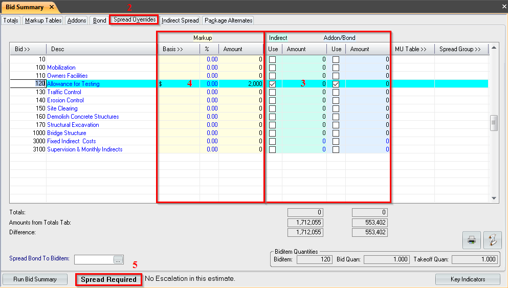 How to Apply Flat Markup to a Biditem and Exclude all Addon, Bond and
