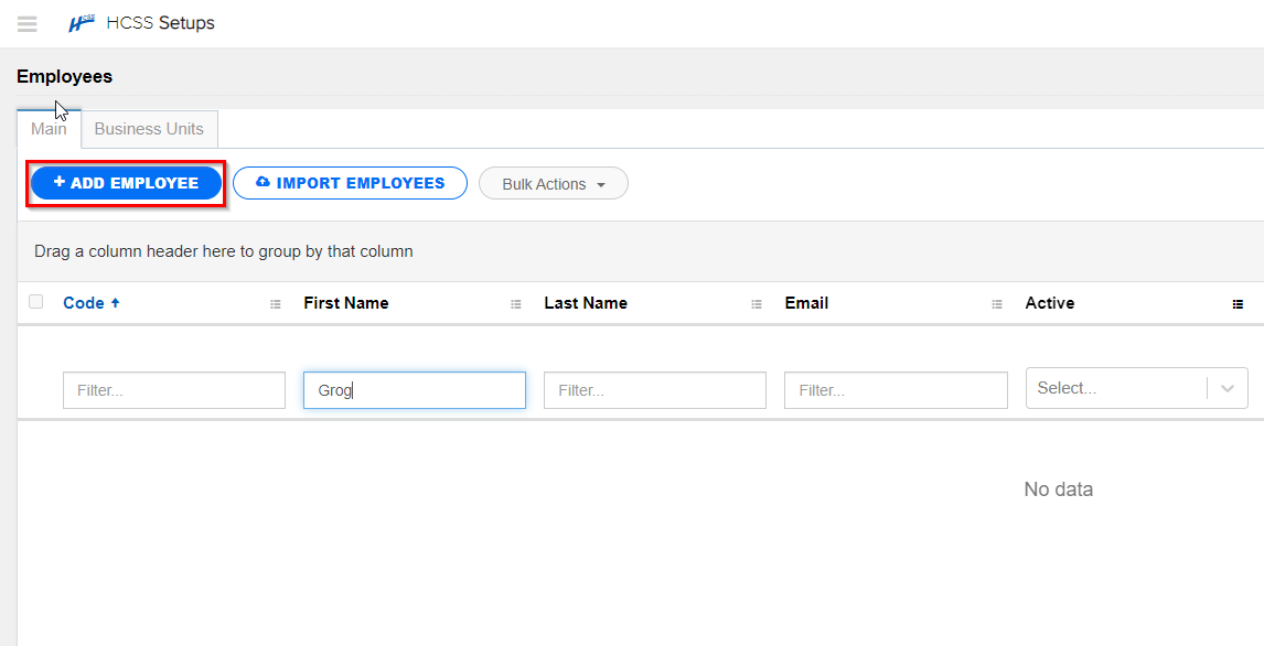 How to Restore an Employee in HCSS Setups
