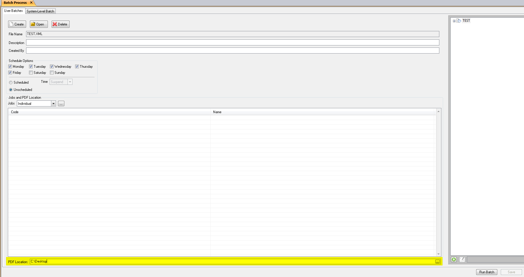 How to Set up User Batches