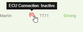 What Does the ECU Connection Icon Mean?