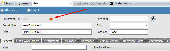 How to Change the Equipment Code