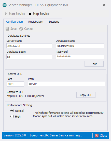 Cannot Start Service Equipment360 Server on Computer
