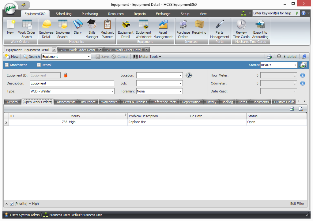 How To Apply Filters to Reports in Equipment360