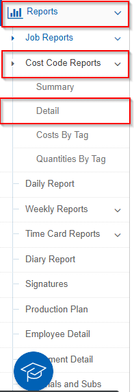 How to Run the Cost Code Detail Report in HeavyJob Web
