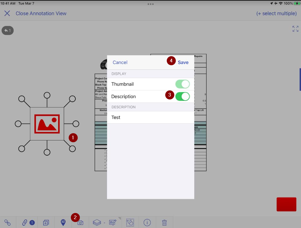 How to Turn On/Off Photo Descriptions in HCSS Plans Mobile