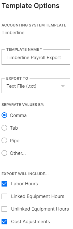 How to Configure Export to Accounting for Sage 300: Timberline