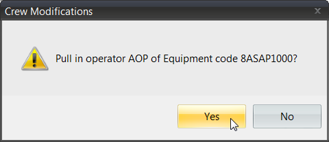 How to Automatically Pull in a Piece of Equipment's Default Operator ...