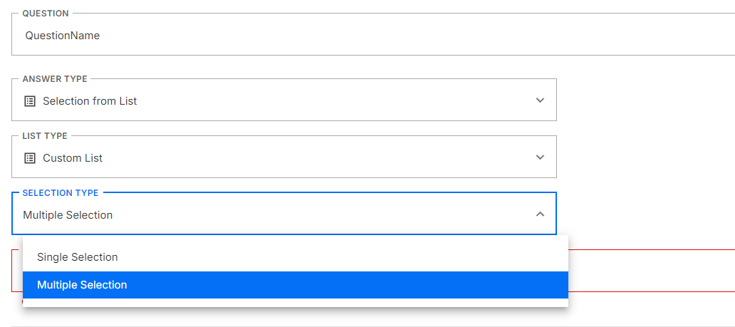 Can Multiple Options Be Selected For Select From List Type Questions in ...