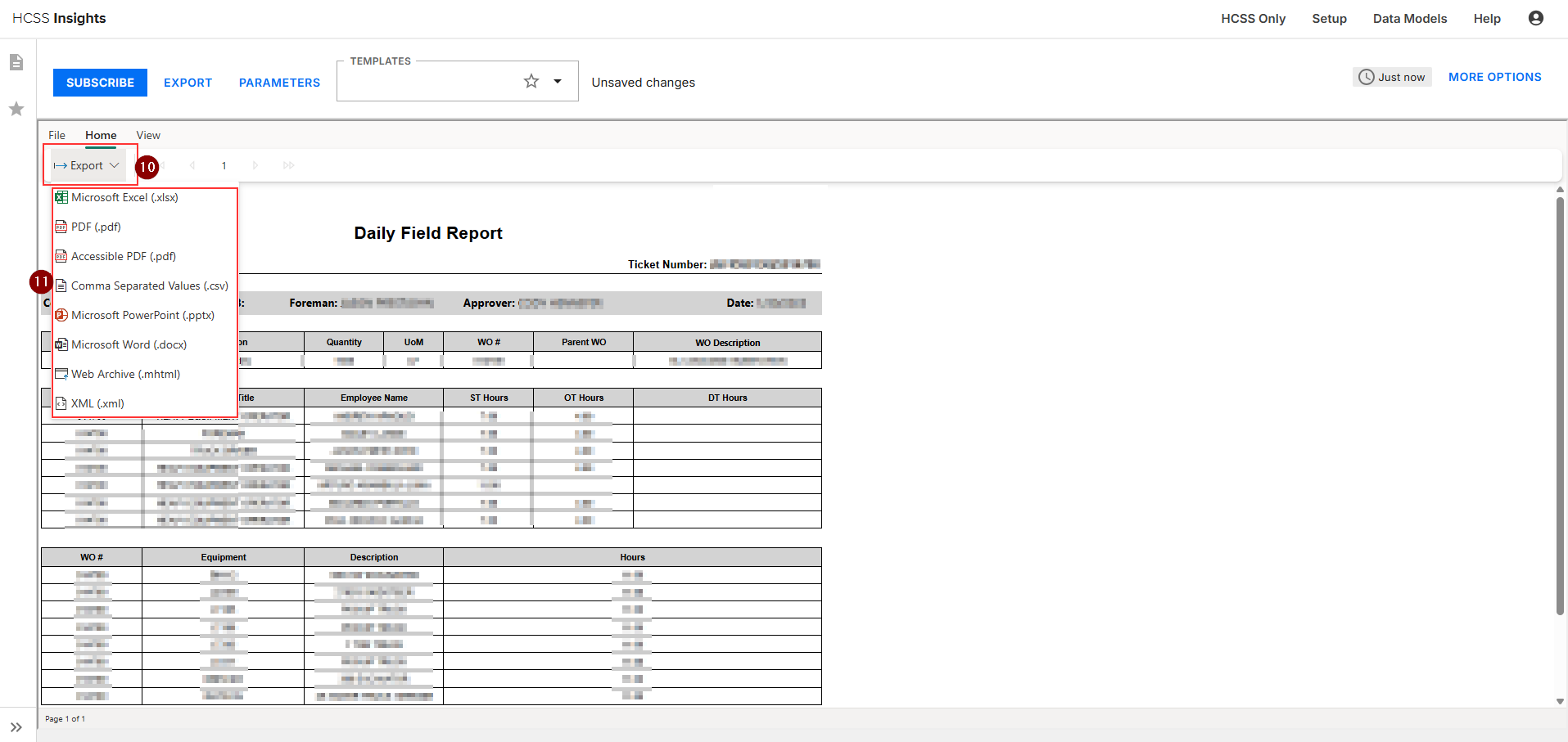 How to Generate the Daily Field Report Within HCSS Insights