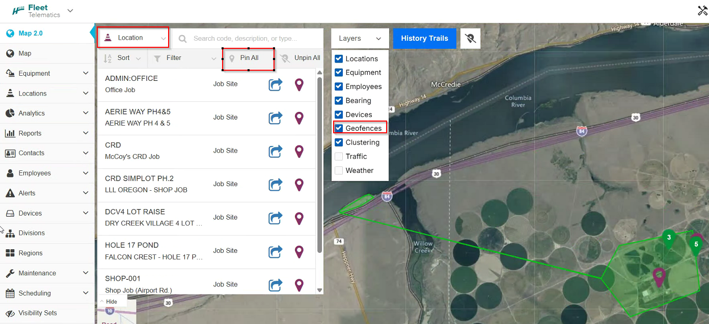 How to See Where Employees Clock in and Clock Out in Map 2.0 in HCSS ...