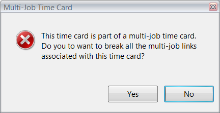 How to Unlink Multi-Job Time Cards