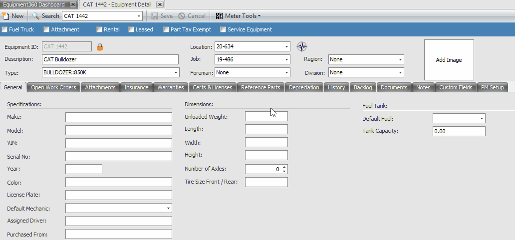 Where Does the Work Order Job Field Populate From?