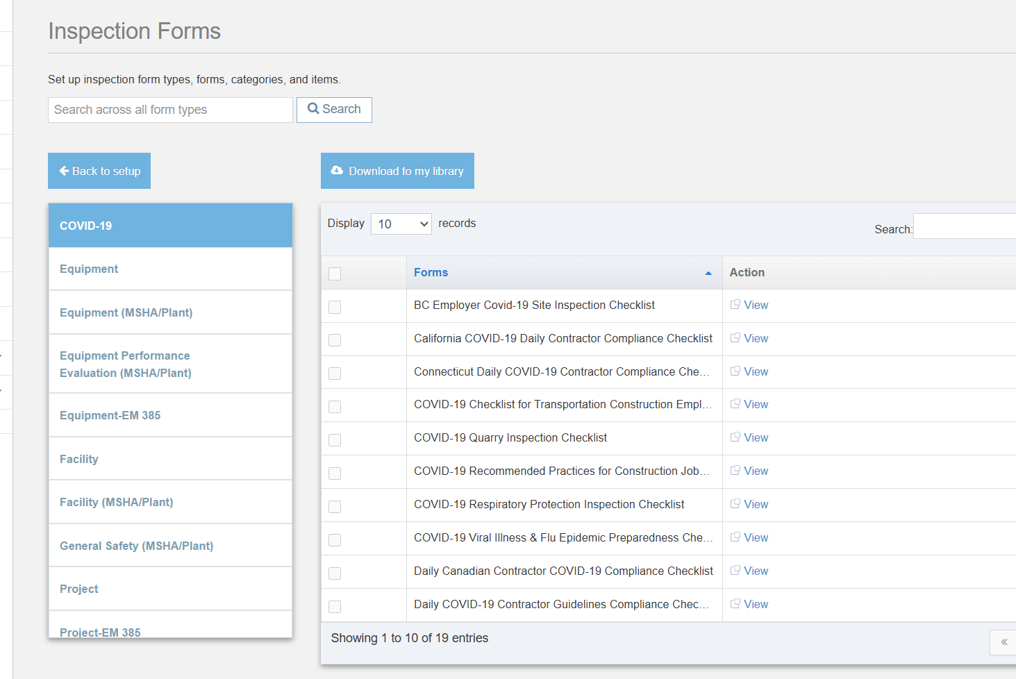 How to Add an HCSS Inspection Form Template