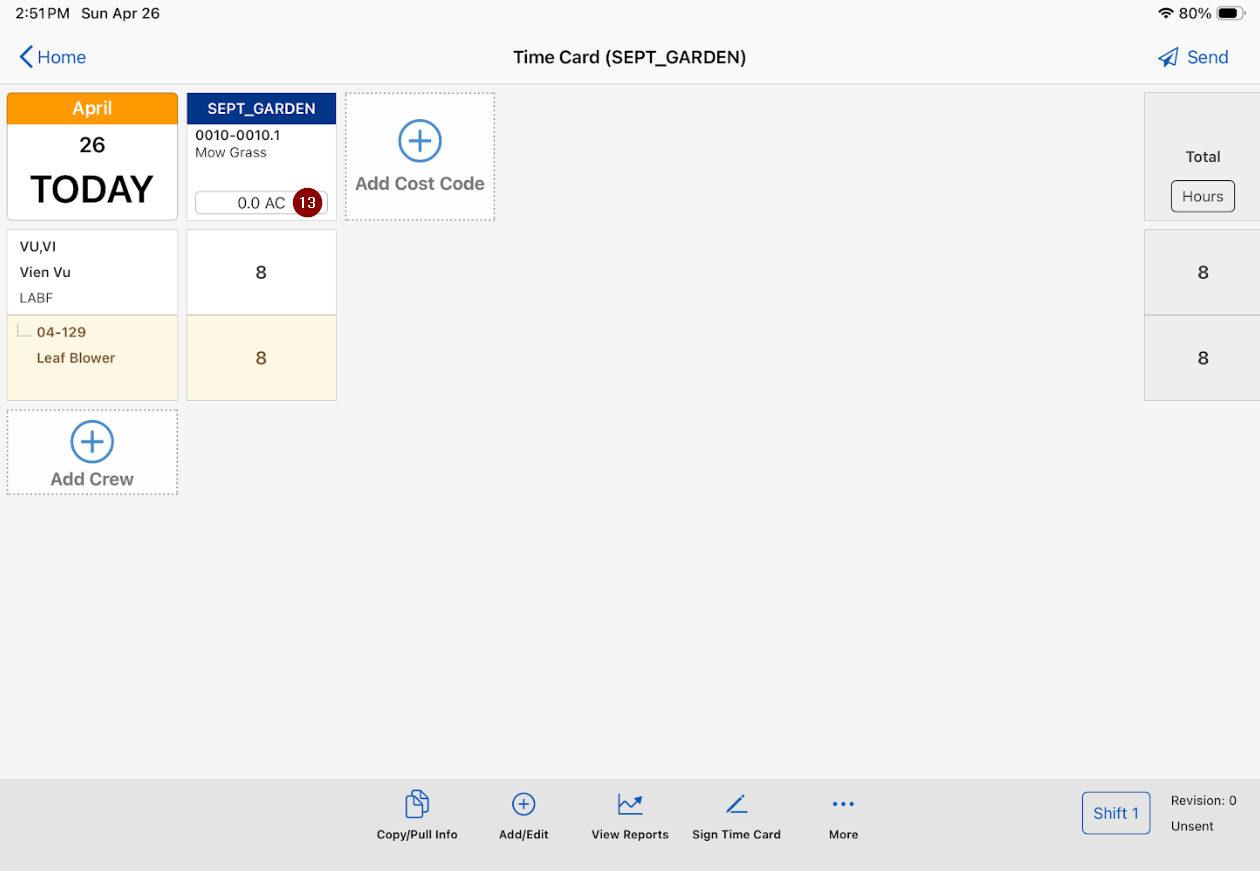 How to Create a Time Card in HCSS Field